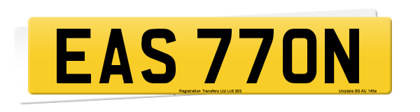 Registration number EAS 770N